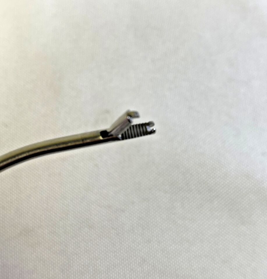 DYONICS 3963 Arthroscopic 1x2 Teeth Ratcheting Grasper Curved Right 3.4mm Shaft — photo 4