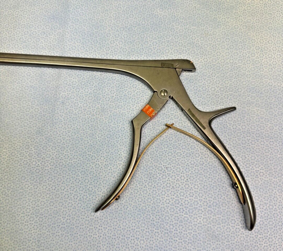 V. MUELLER NL4071-086 & NL4071-085 Spurling Rongeur 5mm & 6mm X 40deg Up-Cutting 8" Length — photo 4