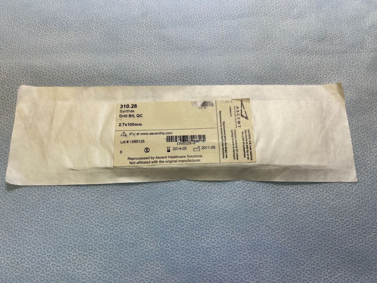 SYNTHES 310.26  2.7mm 2.7mm Drill Bit — photo 1