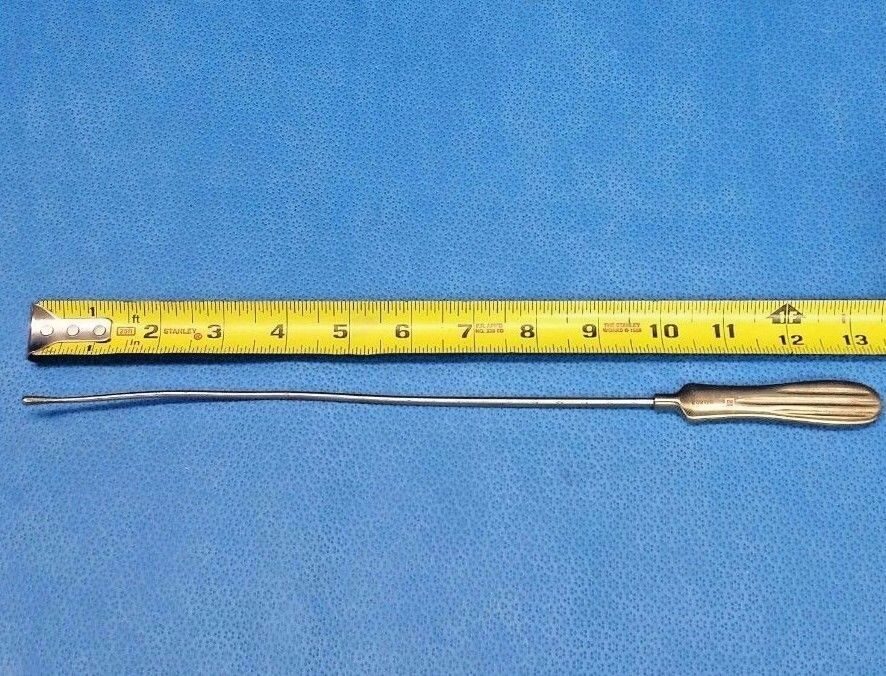 AESCULAP EO012R Sims Uterine Probe Curved Malleable 4mm X 330mm — photo 1