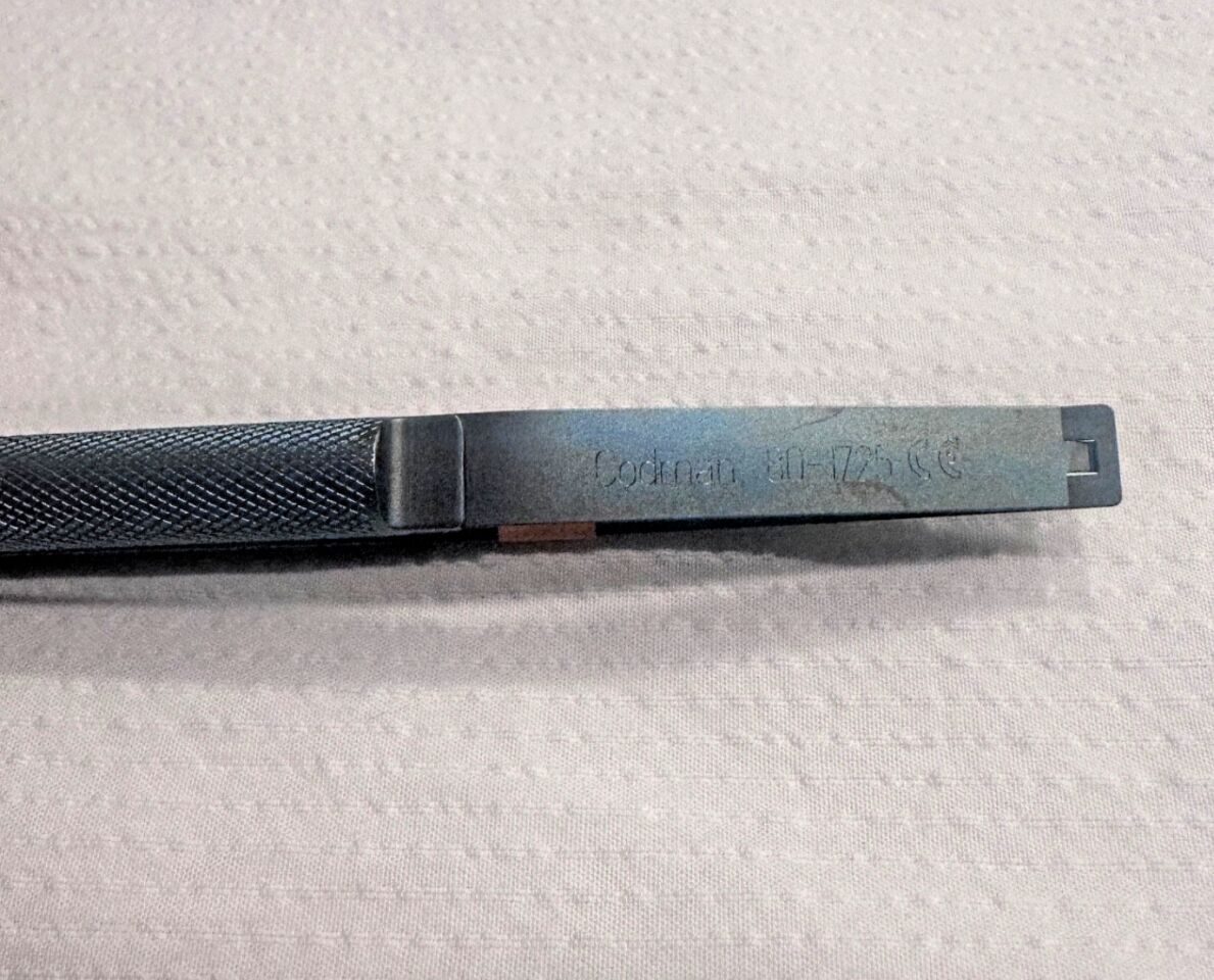 CODMAN 80-1725 Titanium Rhoton Needle Holder Curved Fine Tip 7" Neurology — photo 4