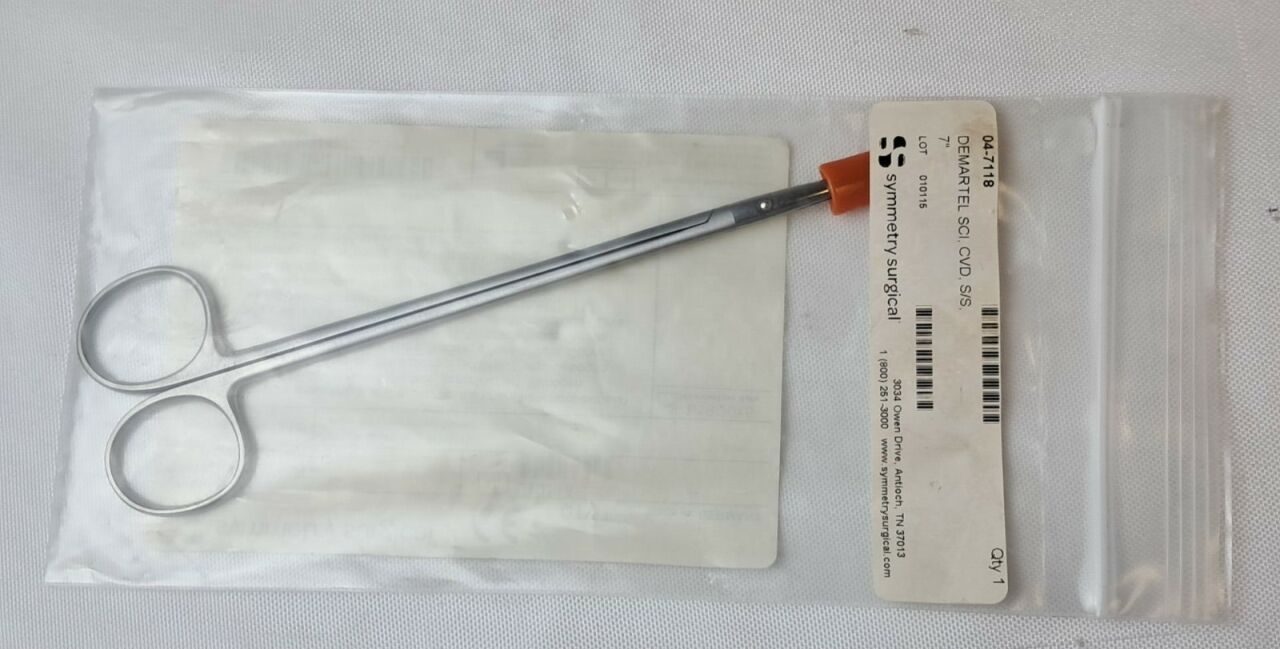 SYMMETRY SURGICAL 04-7118 Demartel Curved Sharp Artery & Dissecting Scissors — photo 3