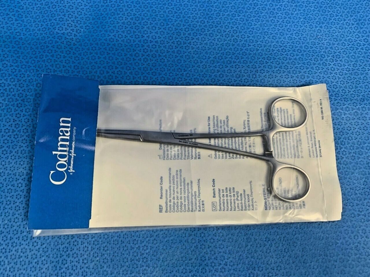 CODMAN 34-4081 Classic Rochester-Pean Hemostatic Forceps Curved 7.25"