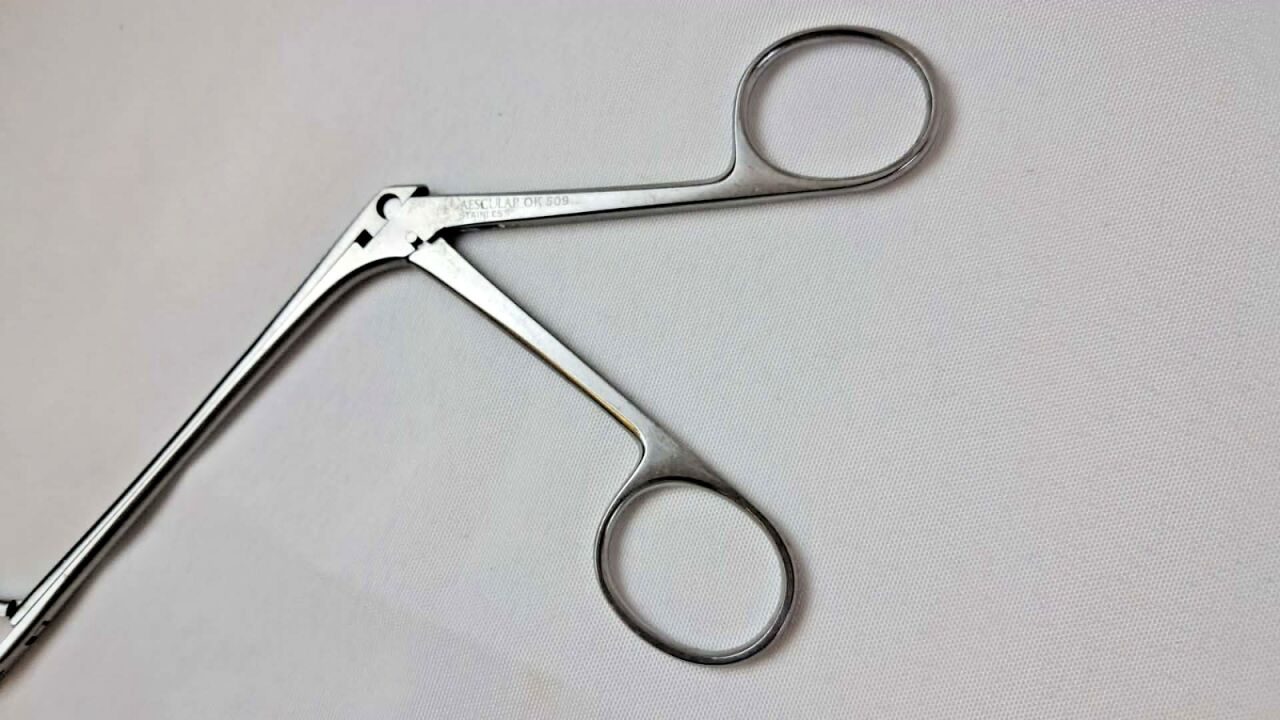 AESCULAP OK509R Weil-Blakesley Ethmoid Rongeur Straight 5.6mm Nasal Forceps ENT — photo 3