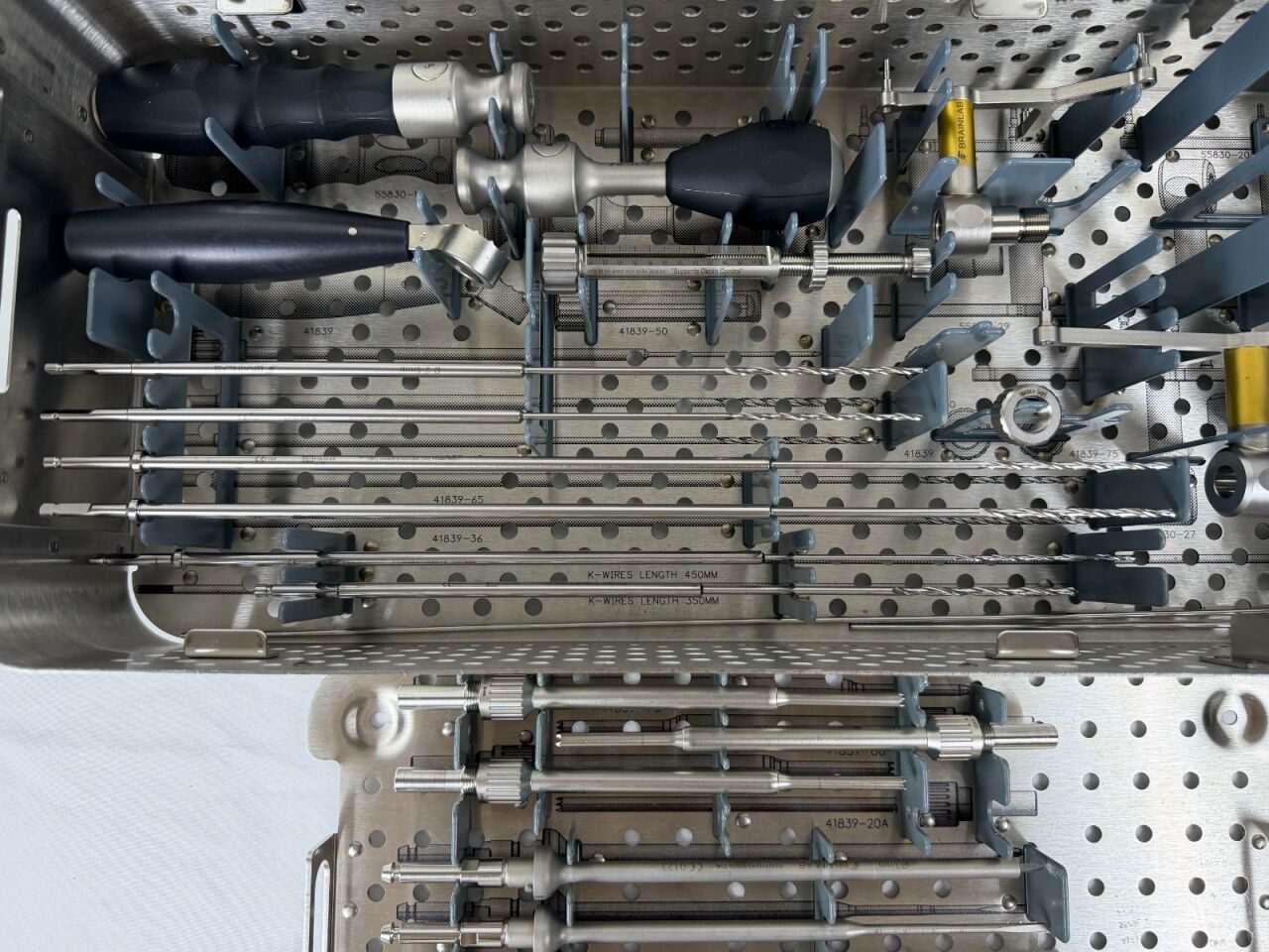 BRAINLAB 52306B Universal Spine Instruments Tray Set — photo 5