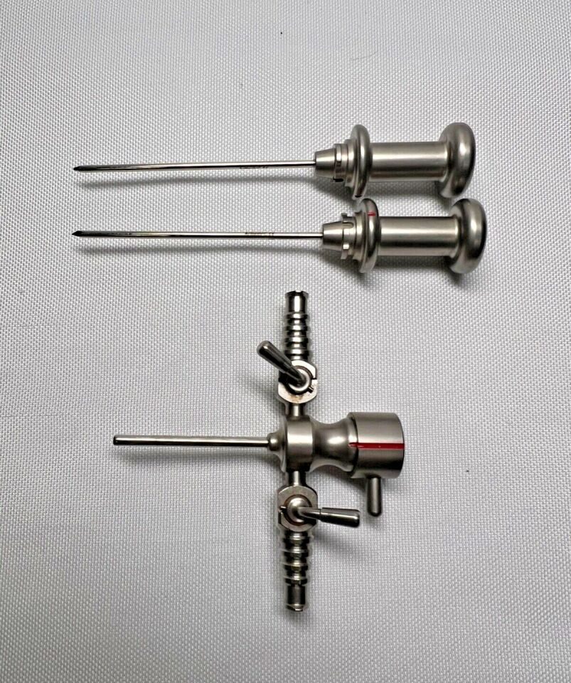 ARTHREX AR-3015N Small Joint Dual Valve 1.5" Cannula w/ Sharp & Blunt Obturators