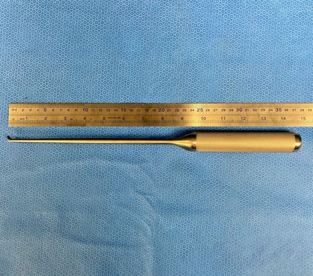 ACROMED Size 1 Push Curette Spinal Reverse Angle Spinal Curette — photo 7
