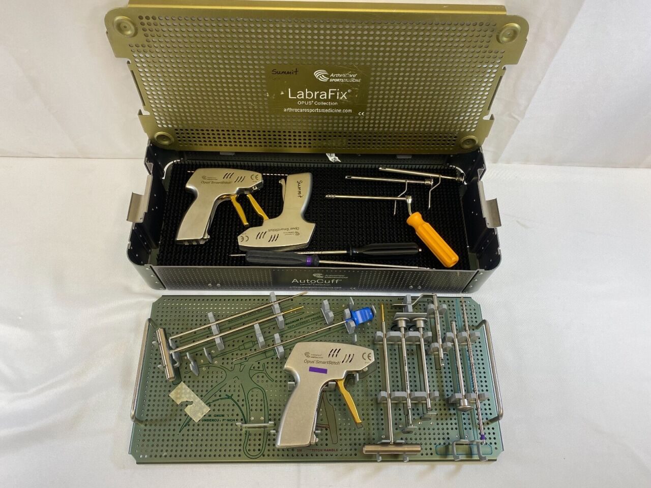 ARTHROCARE CORPORATION LabraFix Arthrocare Sports Medicine  OPUS Collection Shoulder Instrument Set Full — photo 1