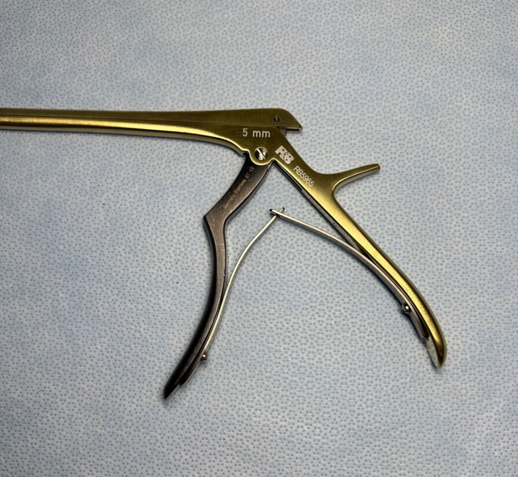 RUGGLES RB5965 Ultra-Coat Micro Kerrison Rongeur 5mm x 40deg UpBite 9in — photo 2