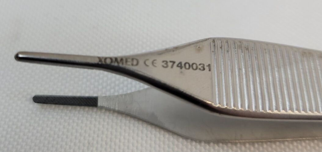 XOMED 3740031 Adson Dressing Forceps, Straight, Serrated Jaws — photo 4
