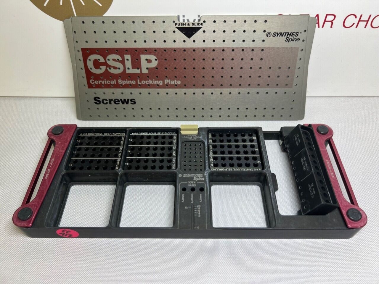 SYNTHES (EMPTY) CSLP Cervical Spine Locking Plate Module For Screws — photo 1