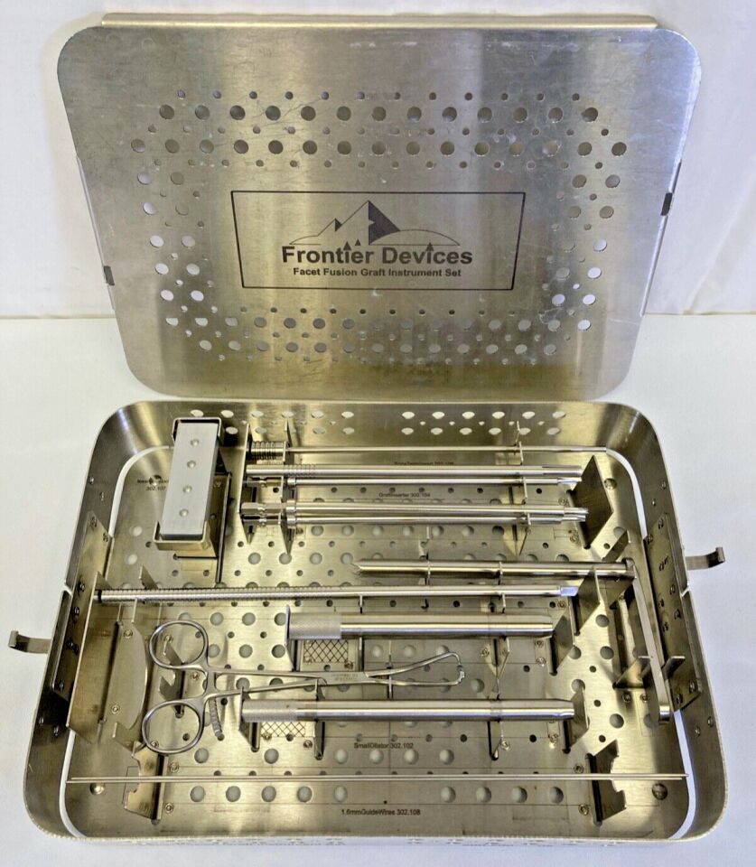 FRONTIER DEVICES 200.2 Facet Fusion Graft Instrument Set w/ Case — photo 1