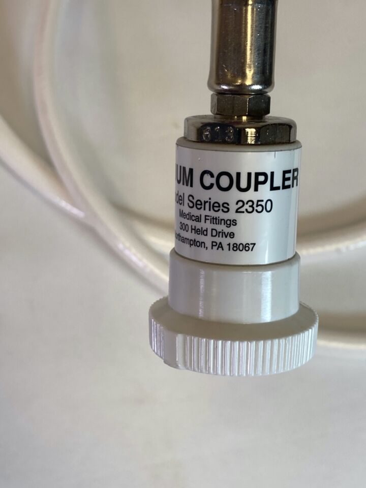 5 Foot Medical Conductive Vacuum Hose w/ 2350 Coupler & Hex Coupler — photo 4
