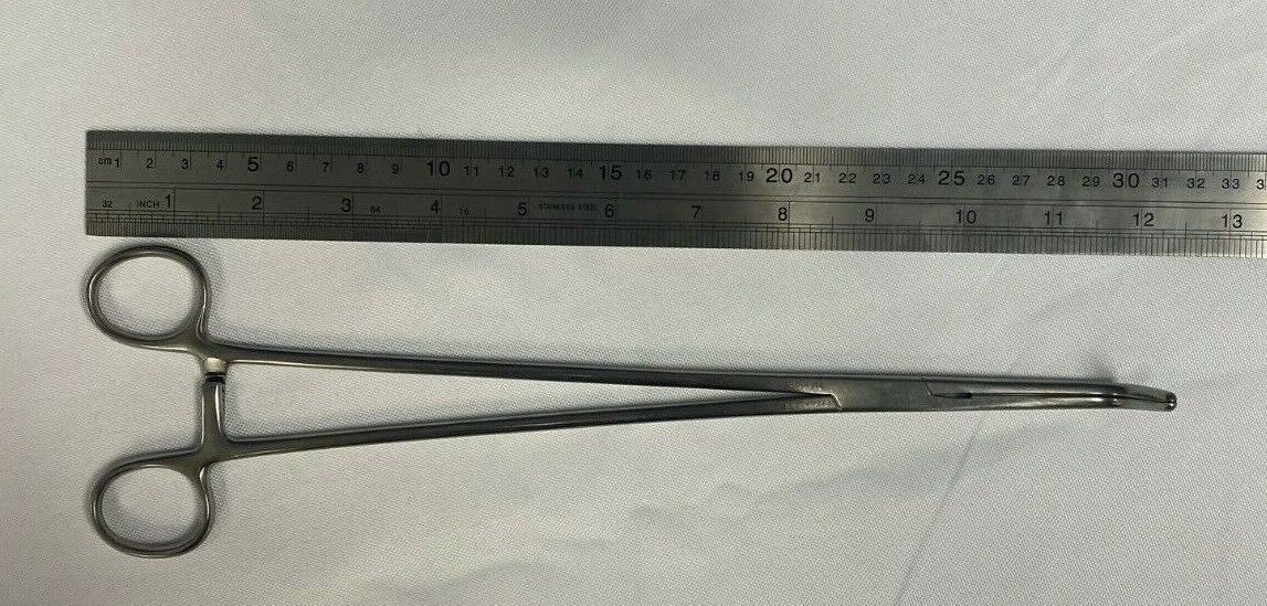 CODMAN 30-8049 HARRINGTON Thoracic Clamp Forceps 90deg Angle Serrated Tip lot of 2 — photo 5