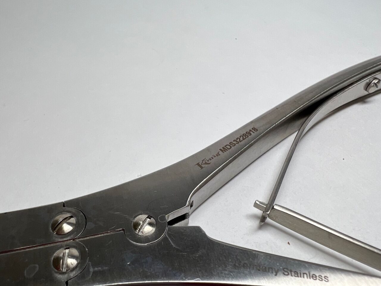 KONIG MDS 3228918 Ruskin Double-Action Forceps 7.25" Angled Blades — photo 2