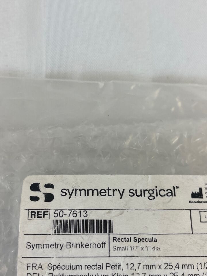 SSI ULTRA SYMMETRY 50-7613 1/2" x 1" Diam 4.5" Brinkerhoff Rectal Specula — photo 4