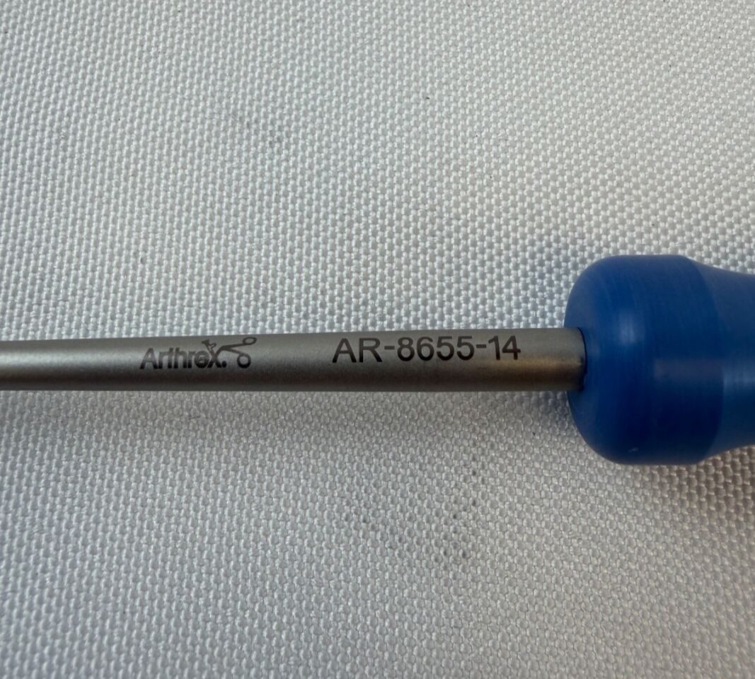 ARTHREX AR-8655-14 Straight Ring Curette Ankle Arthroscopy Both Sides Cut 9" — photo 3