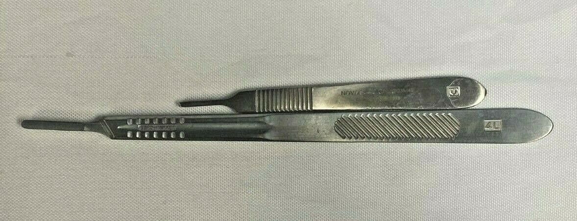 BARD-PARKER #4L Lot of 2 Knife Handles