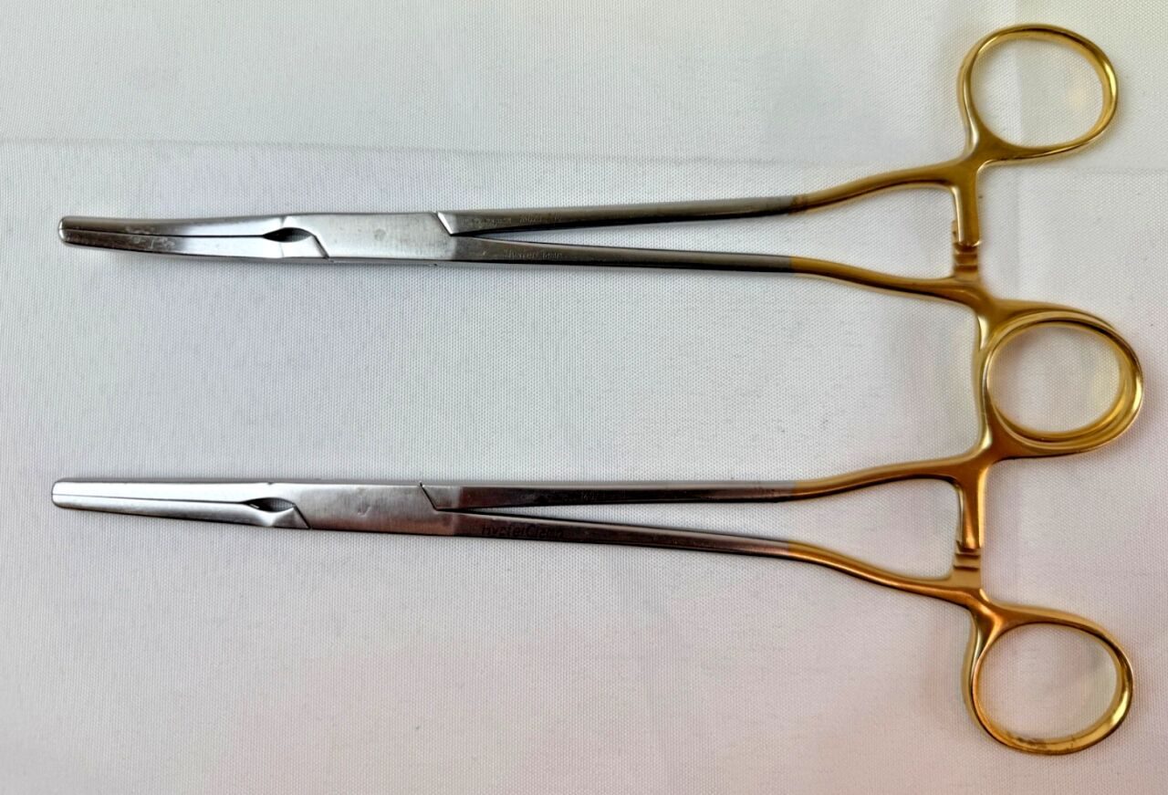 ADLER SURGICAL 16070210  16071210 Hyster Clamps Straight & Angled 9"