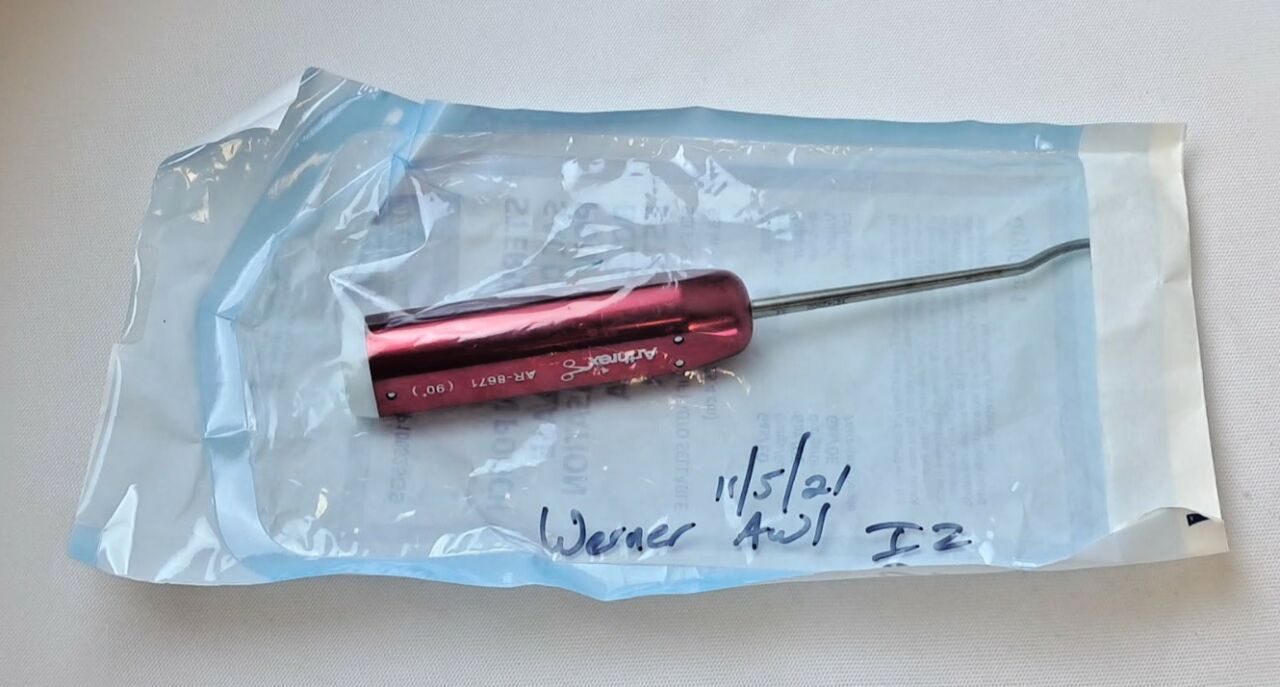 ARTHREX AR-8671 Chondro Pick 90deg Tip, 220 mm Shaft — photo 2