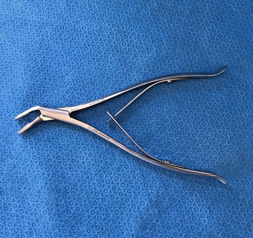 CODMAN 53-1055 Stookey Angled Cranial Rongeur 3mm Angled Bite 7 3/8"
