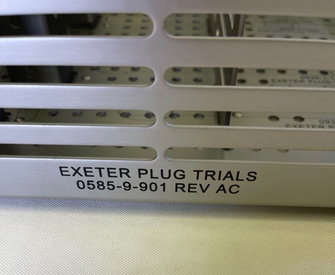 STRYKER 0585-9-901  Exeter Plug Trials Sizer Set w Sterilization Case — photo 2