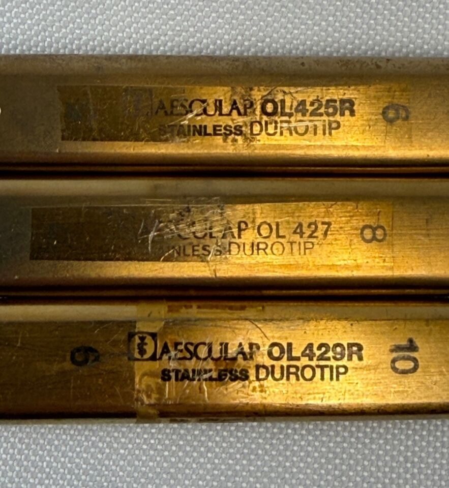 AESCULAP OL425 OL427 OL429 Durogrip TC Fomon Rasps Sizes 5-10 — photo 3