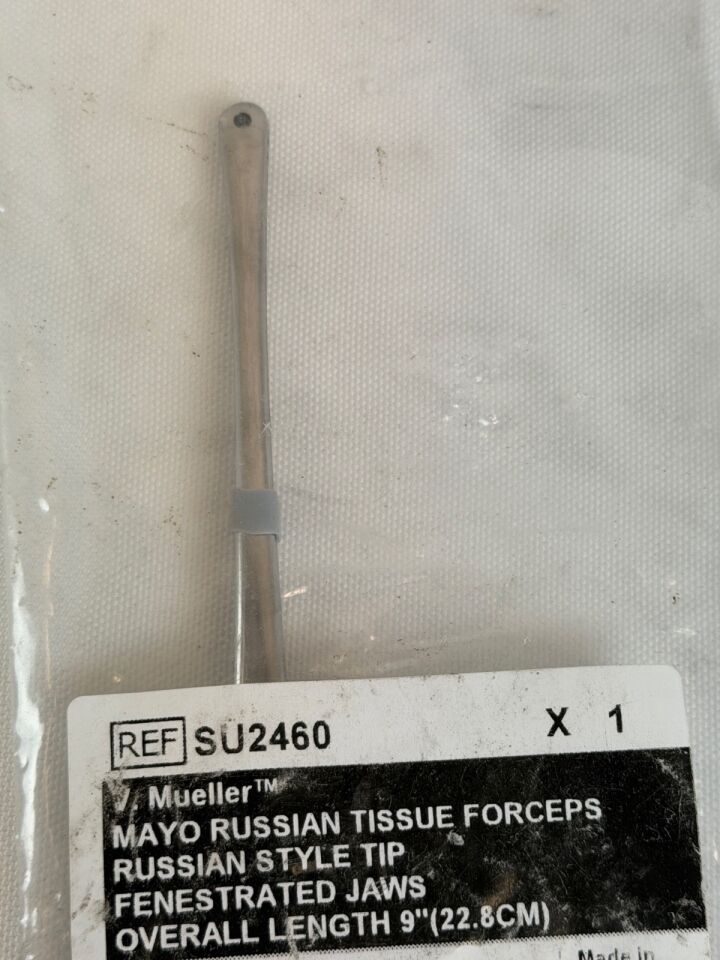 V. MUELLER SU2460 Russian Tip Fenestrated Jaws 9" Mayo-Russian Forceps — photo 2