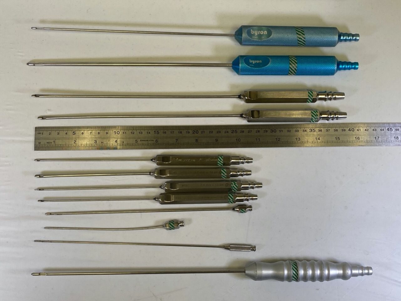 VARIOUS  Liposuction Cannulas w/ Sterilization Case Byron Hun Han — photo 4