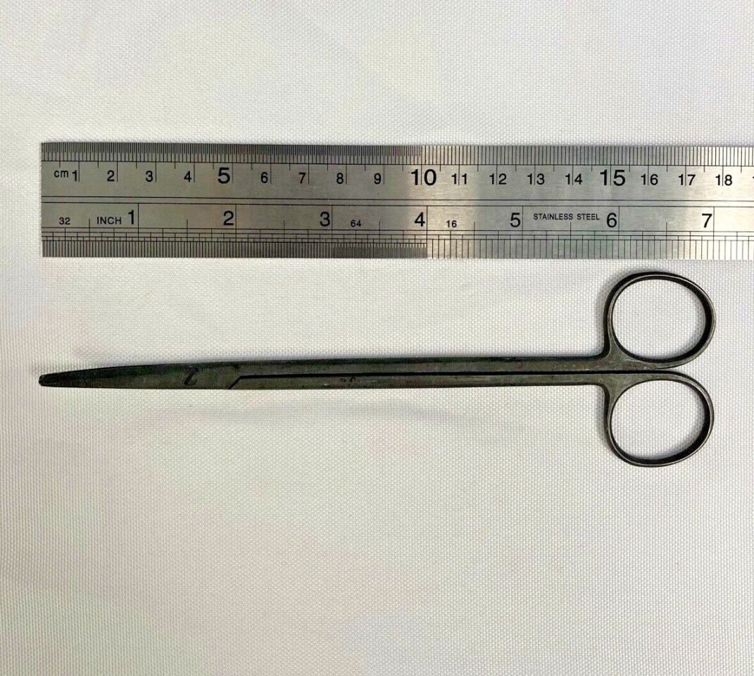 7" Blackened Anodized Curved Metzenbaum Surgical Scissors Laser — photo 6