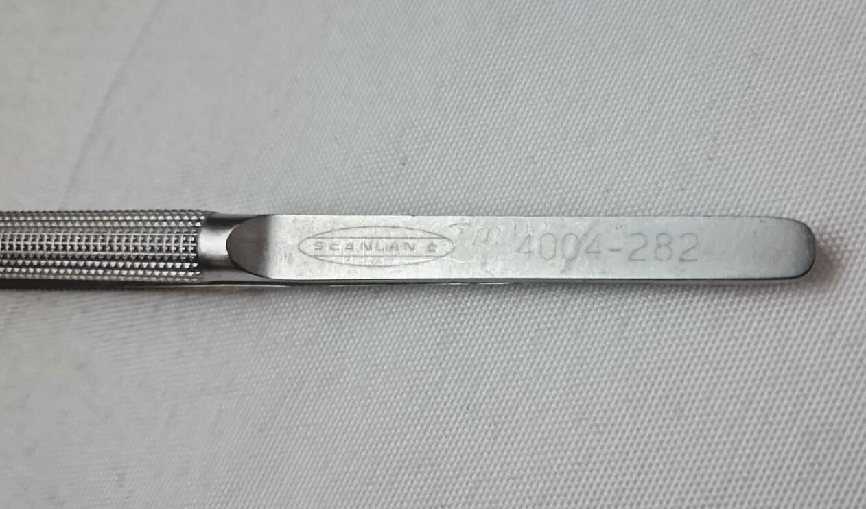 SCANLAN 4004-282 Micro Forceps Round Handle 1mm Diamond Dust Ring Tips — photo 4