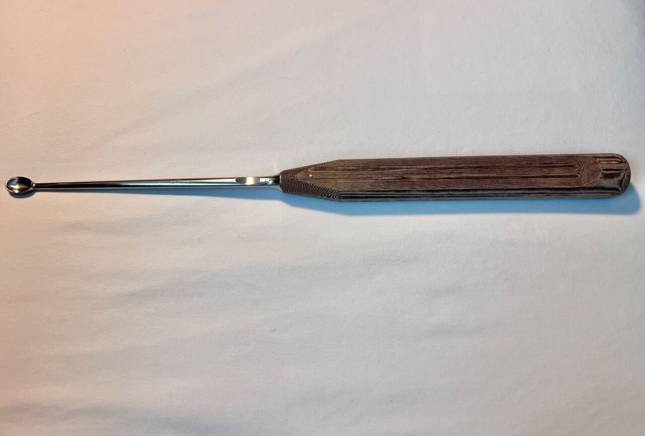 SYNTHES 389.66 Straight Oval-Head Bone Curette 13.5mm — photo 1