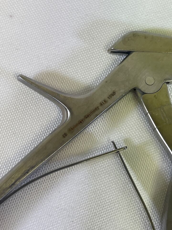 MILLENNIUM SURGICAL 70.5914 Spurling Kerrison Rongeur 4mm x 40deg Up x 9" — photo 5