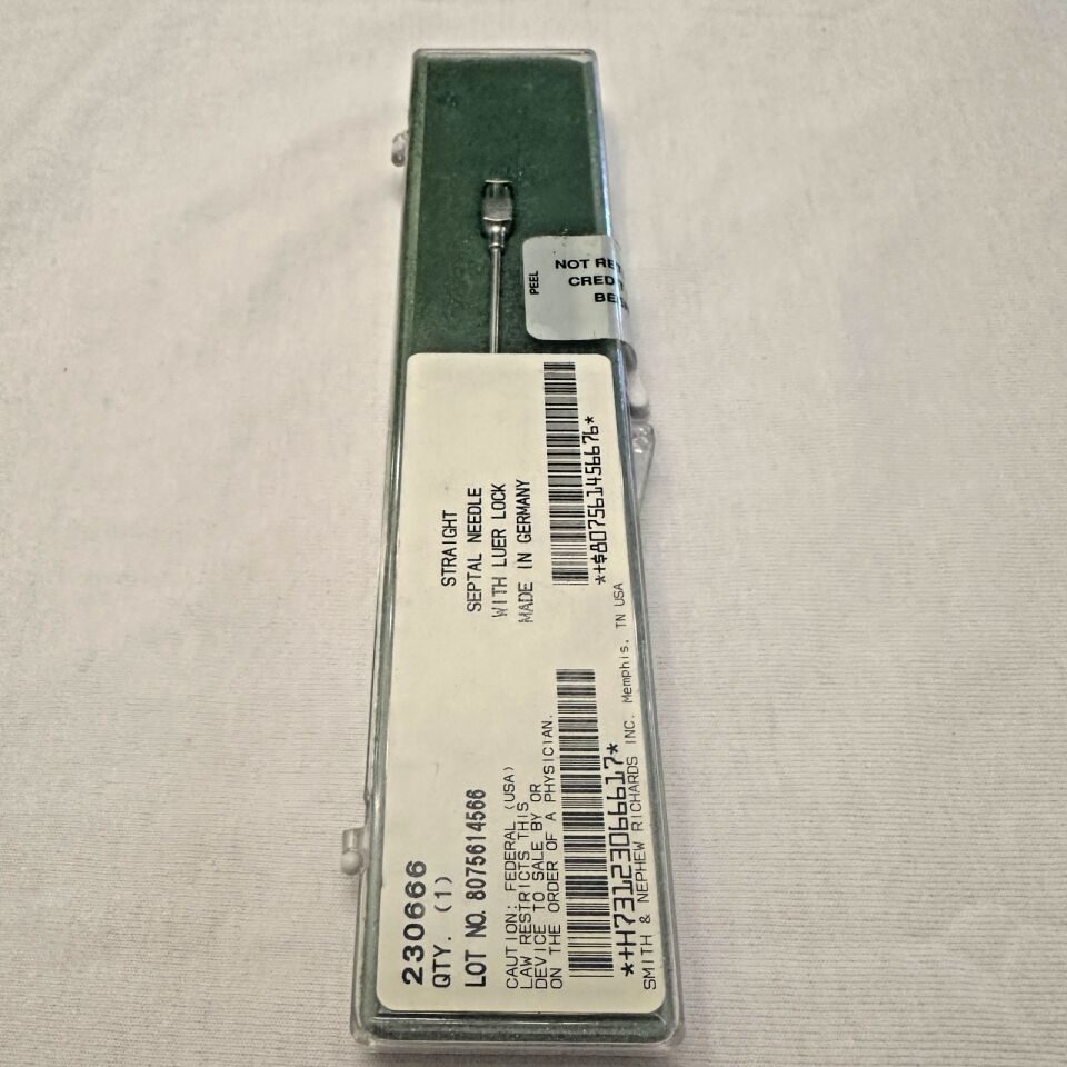 SMITH & NEPHEW 230666 Straight Septal Needle w/ Luer Lock — photo 2