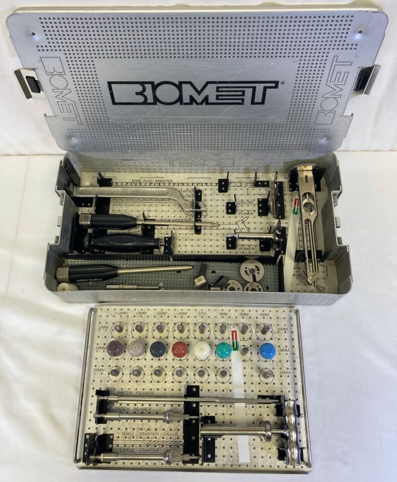 BIOMET 595100 Exact General Instrumentation Case One w/ Case Hip Instrumentation Set