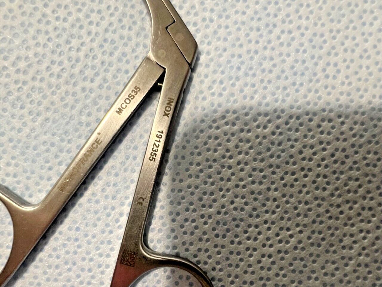 MICROFRANCE INTEGRA MCOS35 Selesnick Micro Scissor Forceps Curved Left 7mm ENT — photo 3