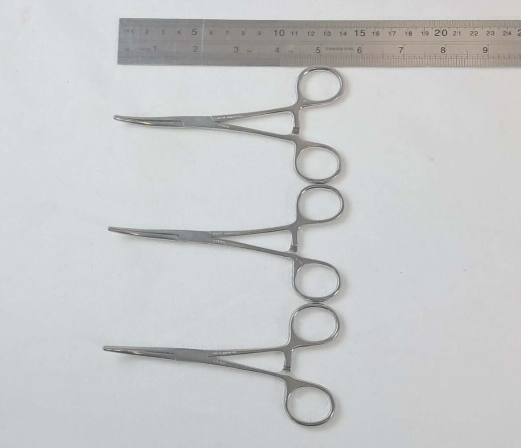 WECK 476150 Lot of 3 Mayo Pean Curved Forceps 51/2" Stainless Steel Orthopedic — photo 5