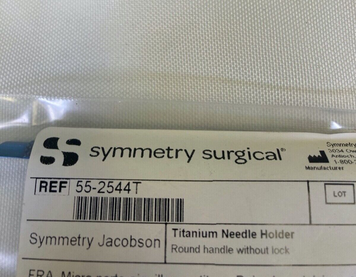 SYMMETRY SURGICAL 55-2544T Titanium Jacobson Needle Holder Straight w/o Lock 10" Length — photo 2