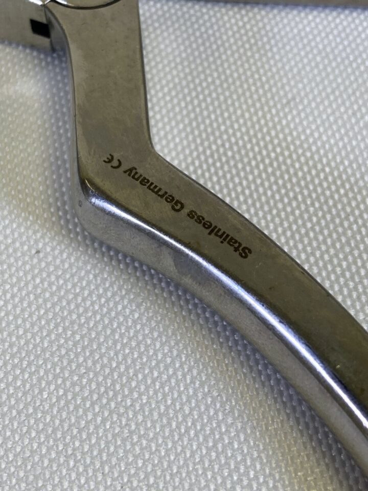 BUXTON 854 Handle w/ 5412 1mm Shaft 9" x 40deg Up Kerrison Rongeur w/ Ejector — photo 4