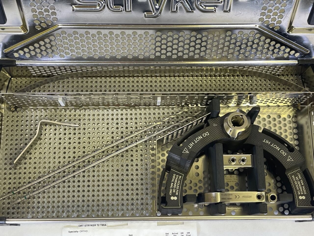 STRYKER 1809910  T2 Tibia Instrument Set — photo 6