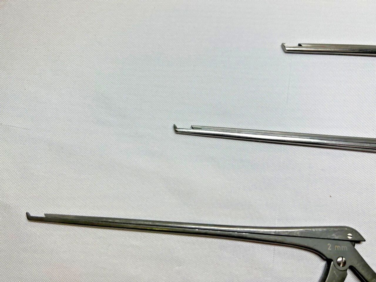 RUGGLES RB4882 RB4853 RB4854 2-4mm x 40deg Up x 8" Set of 3 Kerrison Rongeurs — photo 2