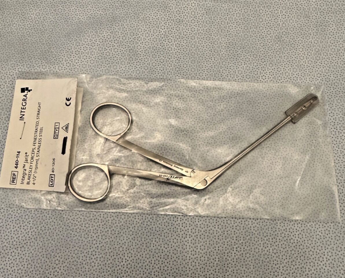 JARIT 440-114 Blakesley Forceps Fenestrated Straight WL 4-1/2"