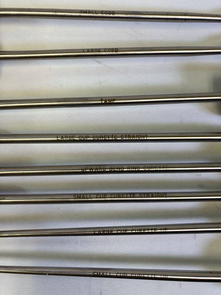 STRYKER Various Reliance Anterior Lumbar Instruments 20" Cobbs Curettes — photo 6