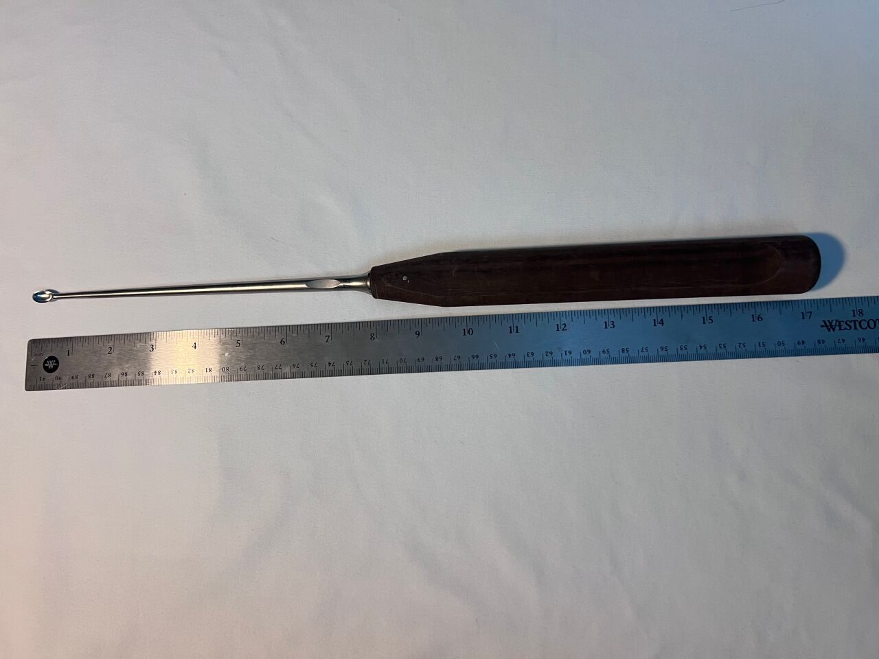SYNTHES 389.672 Orthopedic Straight Oval Head Bone Curette 7.5mmX11.5mm — photo 3