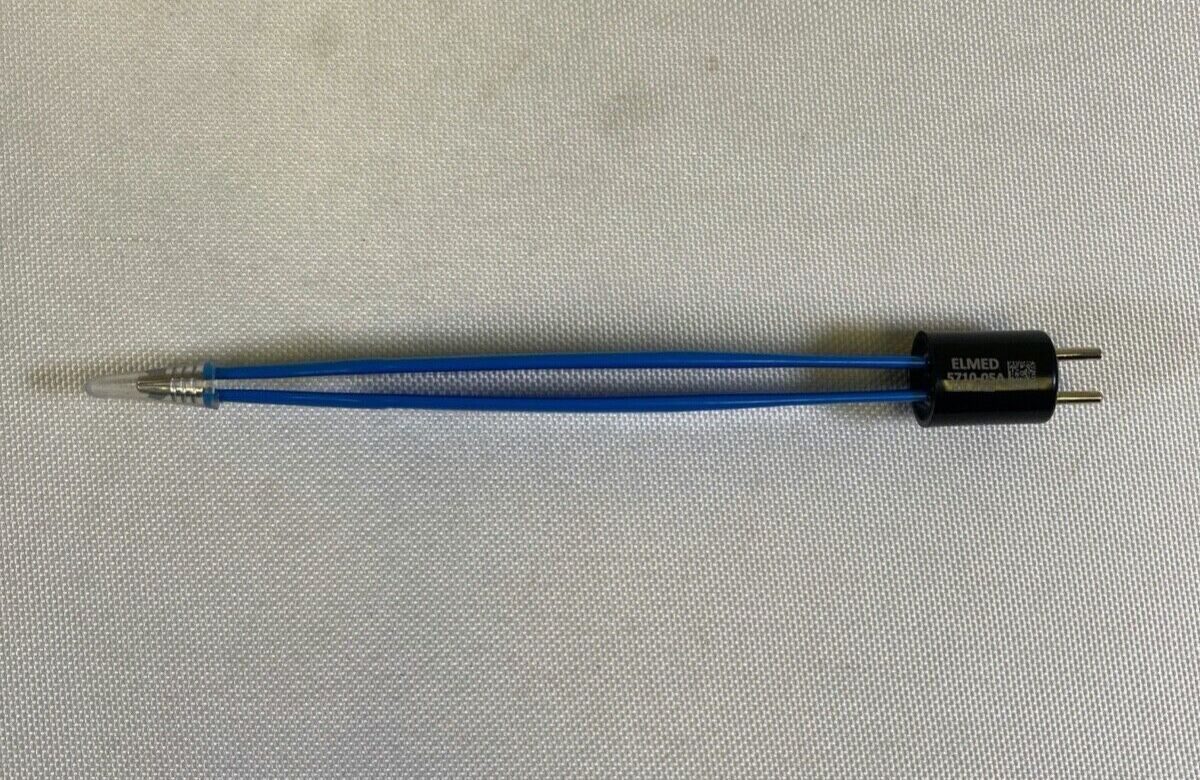 ELMED 5710-05A Adson Bipolar Forcep Insulated 2mm Straight Tips 4.75"
