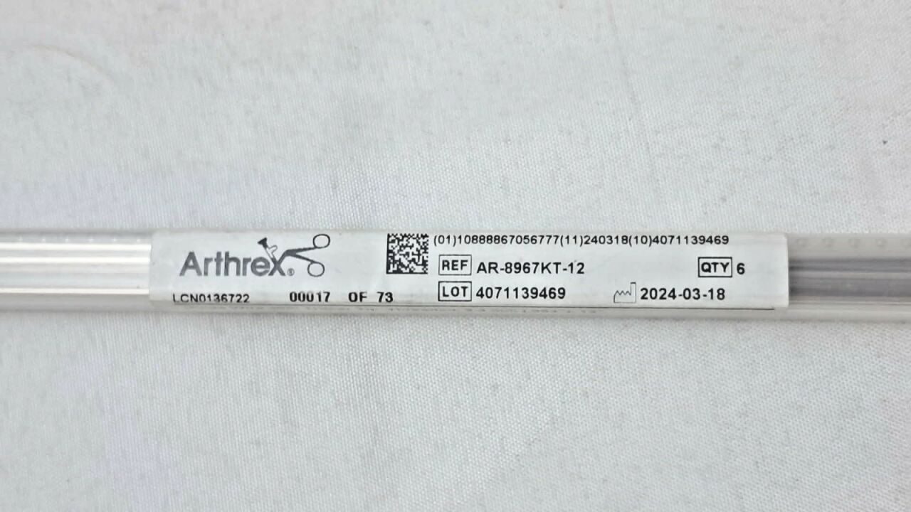 ARTHREX AR-8967KT-12 Threaded Guidewire with Trocar Tip, 2.4 mm x 12"