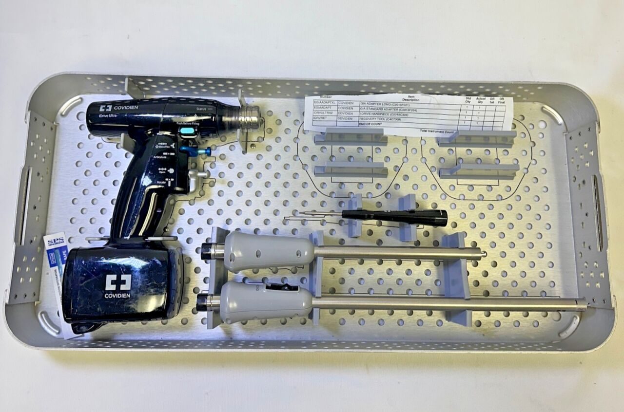 COVIDIEN iDrive Ultra Powered Linear Stapler Set w/ Autoclavable Case — photo 2