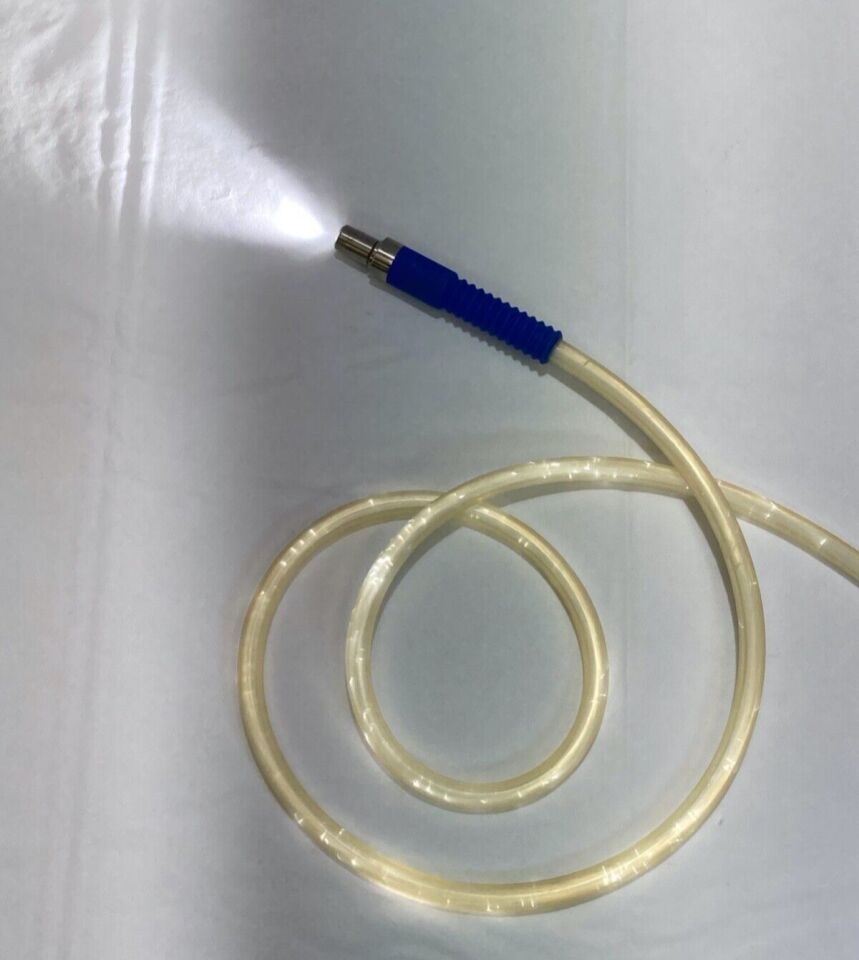 LUMITEX LightMat 8' Transparent ACMI Connections Fiber Optic Light Cable — photo 1