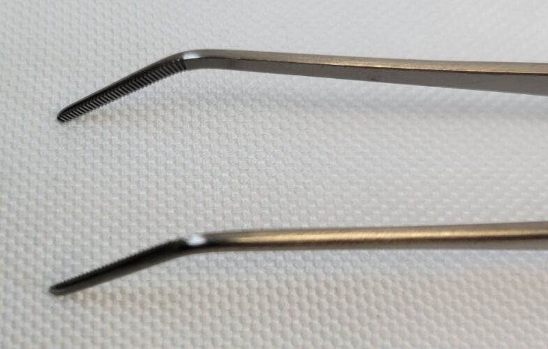 KARL STORZ 745715 Dressing Forceps Angled Serrated Tips 15 cm — photo 2