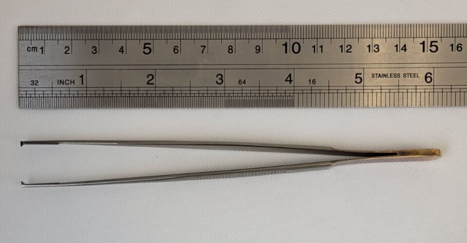 JARIT 122-591 Semken Needle and Tissue Pulling Forceps 1x2 Carb-Bite Jaws 6" — photo 7